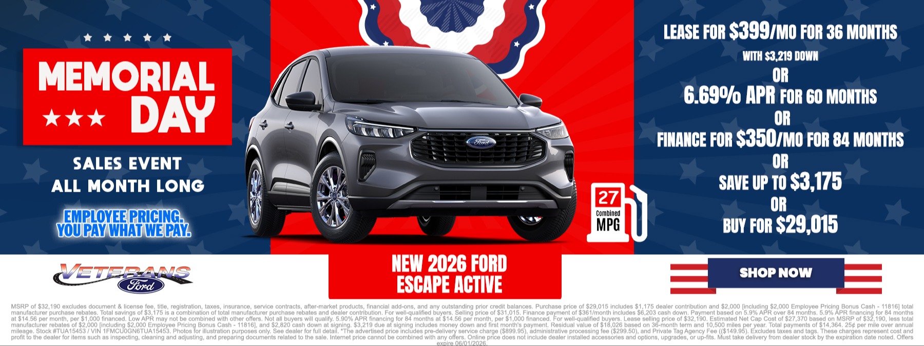 2026 Ford Escape Active